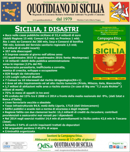 I disastri della Sicilia