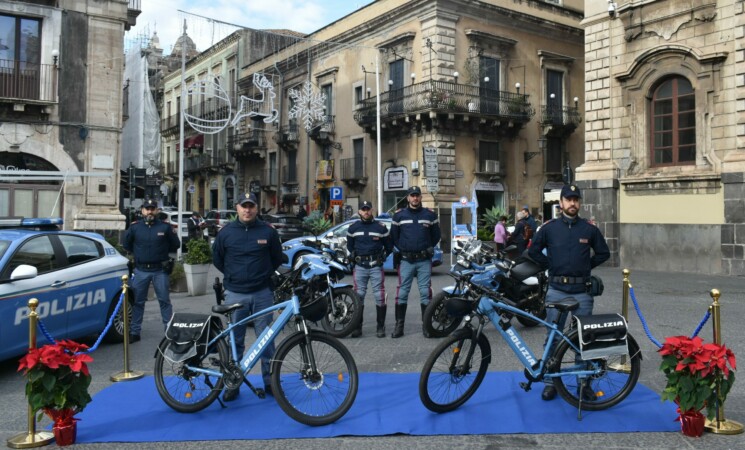 A Catania arrivano i poliziotti in bicicletta